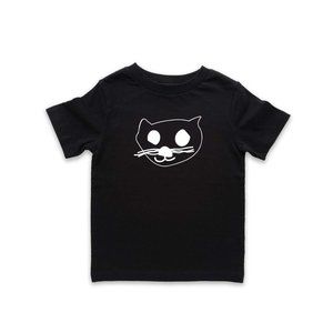 New Organic Kids Unisex Graphic T-Shirts Cat Design Boy Girl's